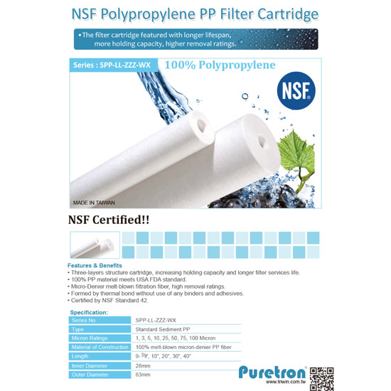 NSF-Polypropyiene-PP-Filter-Cartridge